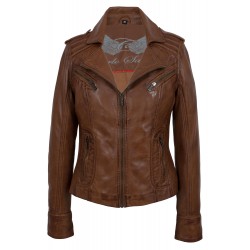 Dames leren jas T2 bruin Dames leren jas T2 bruin